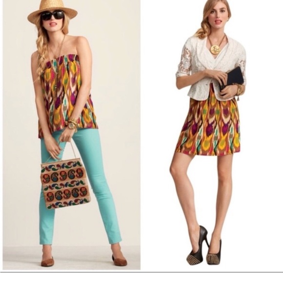 CAbi Ikat Bella Mini Skirt Style #359 Size Medium - Picture 1 of 9